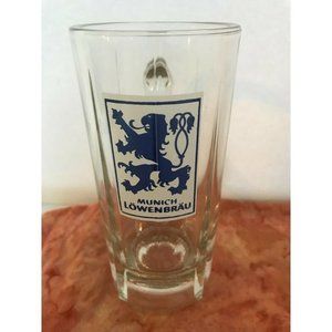 LOWENBRAU 10 oz Beer Glass Mug‎ Stein Munich Germany